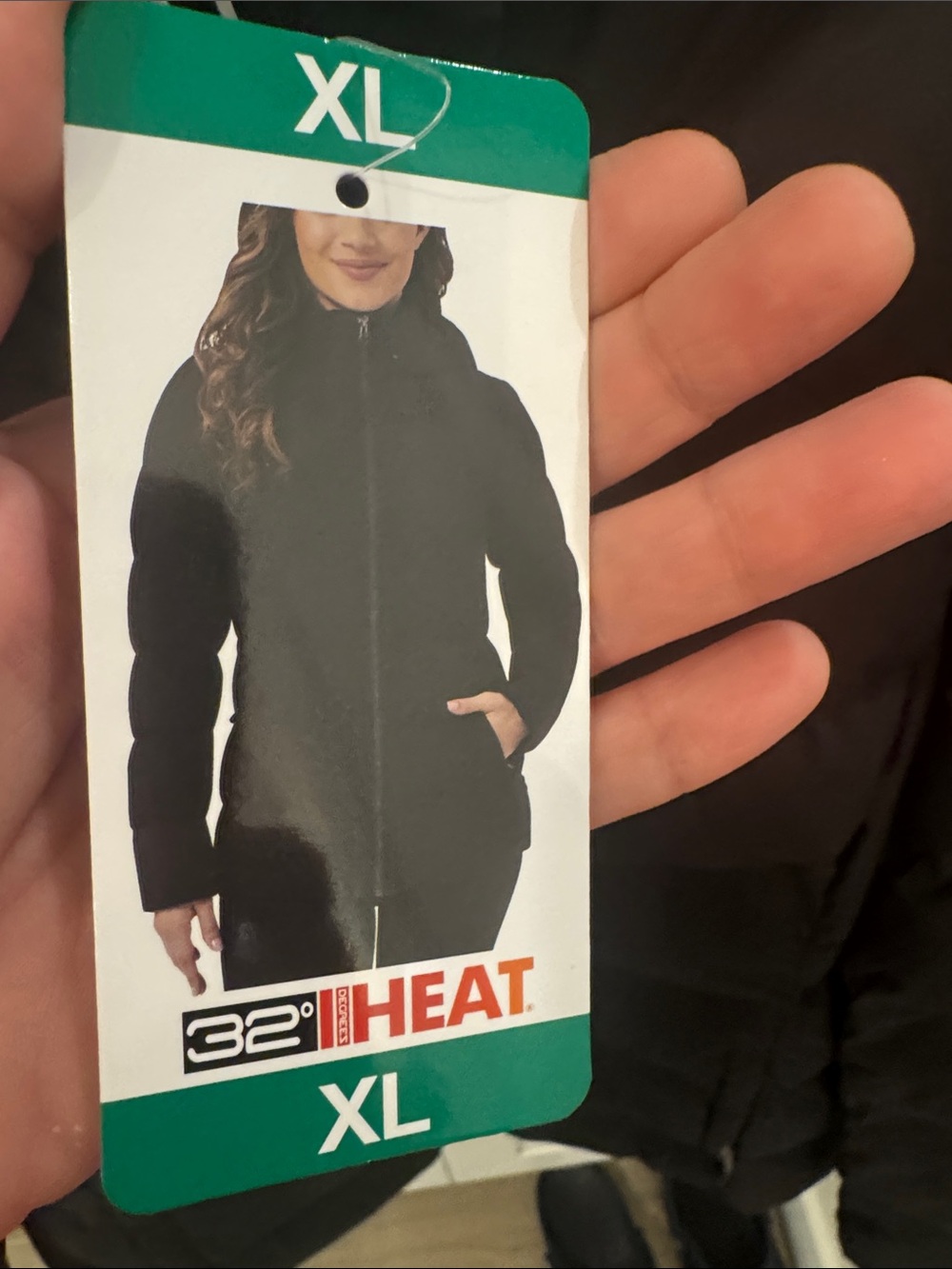 Women’s (Sz XL) Black Puffer Jacket/ Hood - Picture 2 of 9